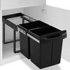 vidaXL Abfallsammler Soft-Close 48 L