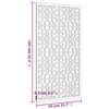 vidaXL Garten-Wanddeko 105x55 cm Cortenstahl Maurisches Design