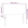 vidaXL LED Kopfteil Dunkelbraun 100x5x78/88 cm Stoff