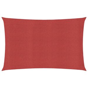 vidaXL Sonnensegel 160 g/m&sup2; Rot 2,5x4,5 m HDPE