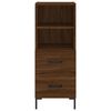 vidaXL Highboard Braun Eichen-Optik 34,5x34x180 cm Holzwerkstoff