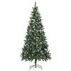 vidaXL Weihnachtsbaum Gefrostet mit Beleuchtung & Zapfen 210 cm