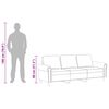 vidaXL 3-Sitzer-Sofa Dunkelgrau 180 cm Samt