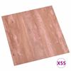 vidaXL Bodenplatten 55 pcs Rot 5,11 m&sup2; PVC