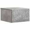 vidaXL Wandmontierter Nachttisch Betongrau 49 x 34,5 x 20 cm