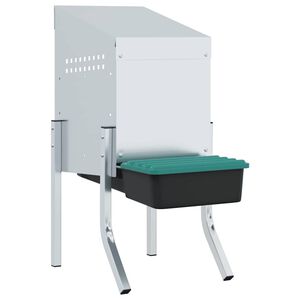 vidaXL H&uuml;hner-Nistkasten 1 Abteil mit Beinen Verzinkter Stahl