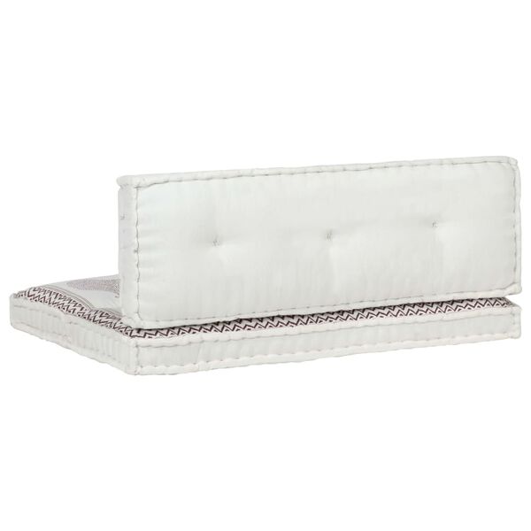 vidaXL 2-tlg. Palettenkissen-Set Outdoor Bedruckt