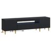 vidaXL LED-TV-Schrank ARNHEM 153 x 35 x 43 cm Schwarz Holzwerkstoff