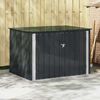 vidaXL Gartenlagerbox Schwarz 151,5 x 107 x 100 cm Stahl