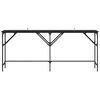vidaXL Konsolentisch Schwarz Eichen-Optik 180 x 30 x 75 cm