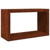 vidaXL Brennholzregal 100x40x60 cm Wetterfester Stahl
