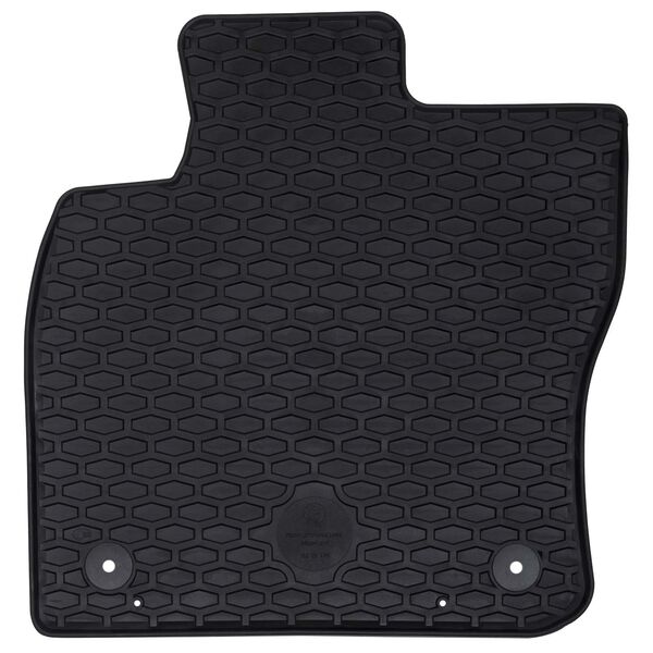 vidaXL Autofu&szlig;matte 2 pcs Schwarz Geeignet f&uuml;r VW CADDY 2020- Gummi