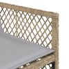 vidaXL 9-tlg. Garten-Essgruppe mit Kissen Beige Poly Rattan