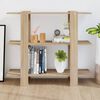 vidaXL B&uuml;cherregal/Raumteiler Sonoma-Eiche 100x30x87 cm
