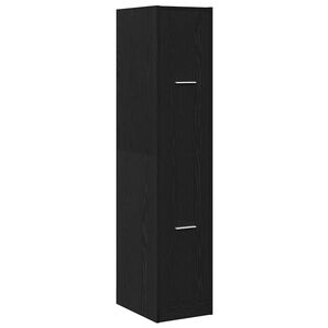vidaXL Apothekerschrank Schwarze Eiche 30 x 41 x 144,5 cm Holzwerkstoff