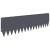 vidaXL Raseneinfassung 20 pcs 103 x 30 cm Stahl Anthrazit