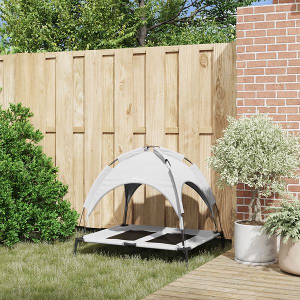 vidaXL Hundebett Silber Grau 92 x 77 x 82,5 cm Stahl