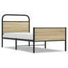 vidaXL Bettgestell ohne Matratze 80x200 cm Sonoma-Eiche Holzwerkstoff
