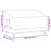 vidaXL Abdeckung f&uuml;r 3-Sitzer-Bank Beige 159x84x56/81 cm 600D Oxford