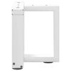 vidaXL Couchtischbeine T-Form 2 Stk. Wei&szlig; 30x25x(30-31) cm Stahl