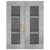 vidaXL Wandschrank Betongrau 69,5x34x90 cm