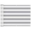 vidaXL Balkonsichtschutz Hellgrau und Wei&szlig; 75 x 400 cm