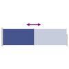 vidaXL Ausziehbare Seitenmarkise 140&times;500 cm Blau