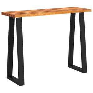 vidaXL Konsolentisch Baumkante 110x35x80 cm Massivholz Akazie