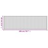vidaXL Teppich Rechteckig Dunkelbraun 60x200 cm Bambus