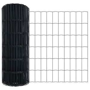 vidaXL Eurozaun Grau 0.4 x 50 m PVC-beschichtetes Eisen