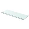 vidaXL Regalb&ouml;den 2 Stk. Glas Transparent 80x25 cm