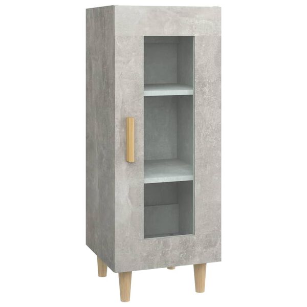 vidaXL Sideboard Betongrau 34,5x34x90 cm Holzwerkstoff