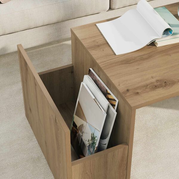 vidaXL Couchtisch Artisan-Eiche 90 x 45 x 35 cm Holzwerkstoff