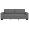 vidaXL 3-Sitzer-Sofa Dunkelgrau 220x77x82 cm Stoff
