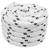 vidaXL Bootsseil Wei&szlig; 50 m Polyester