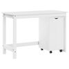 vidaXL Schreibtischschrank-Set 2 stk. Wei&szlig; Massives Kiefernholz