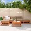 vidaXL Garten-Lounge-Set 5 pcs Wachsbraun Massives Kiefernholz