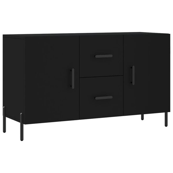 vidaXL Sideboard Schwarz 100x36x60 cm Holzwerkstoff