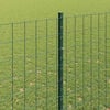 vidaXL Zaun mit Pfosten Gr&uuml;n 1,5 x 10 m Stahl und PVC