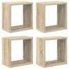 vidaXL W&uuml;rfelregale 4 Stk. Sonoma-Eiche 26x15x26 cm