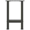 vidaXL Couchtischbeine Anthrazit 2 Stk. 38x(42-43) cm Stahl