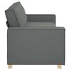 vidaXL 3-Sitzer-Sofa Dunkelgrau 220x78x84 cm Stoff