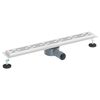 vidaXL Duschabfluss im Liniendesign mit 360&deg; Siphon Silber 70 cm