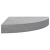 vidaXL Eck-Schweberegale 2 Stk. Betongrau 25x25x3,8 cm MDF