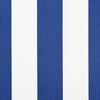vidaXL Einziehbare Markise Blau und Wei&szlig; 350 x 250 cm