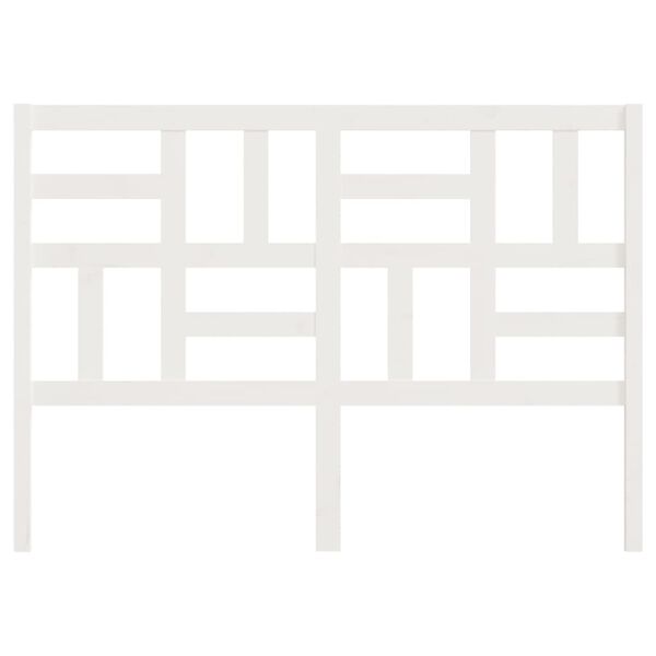 vidaXL Bett-Kopfteil Weiß 146x4x104 cm Massivholz Kiefer