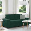 vidaXL Zweisitzer-Sofa Dunkelgr&uuml;n 180x77x82 cm Samt