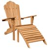 vidaXL Adirondack-Stuhl 2 pcs Braun 137 x 77 x 95 cm Massivholz Teak