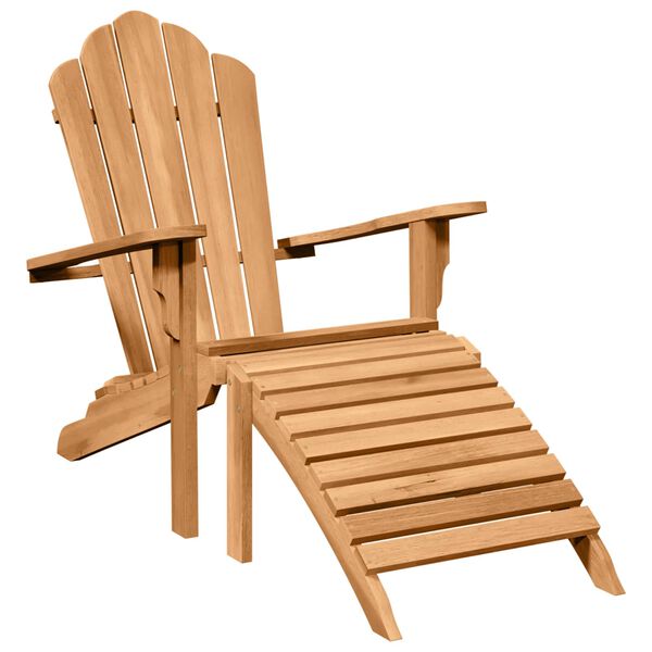 vidaXL Adirondack-Stuhl 2 pcs Braun 137 x 77 x 95 cm Massivholz Teak