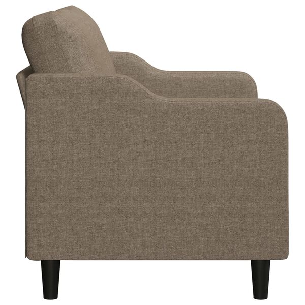 vidaXL 2-Sitzer-Sofa Taupe 120 cm Stoff